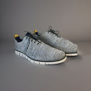 Cole Haan ZeroGrand Shoes Mens 8.5 M Gray Knit Casual Golf Athletic C29226